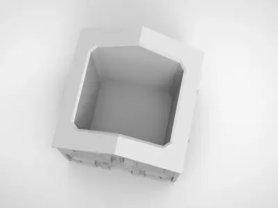 European retro Colma pattern vase 3D print model