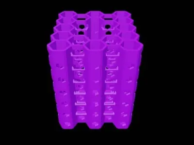 3D Print Ready Honeycomb Pen Pencil Holder Free 3D print model