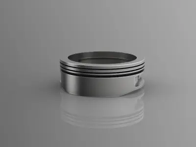 Harley motorcycle piston ring 3d model for 3d printing 3D print 3D print model