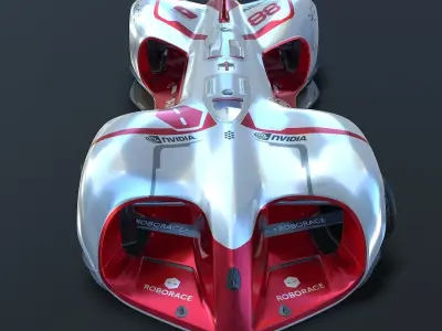 Roborace Formula E car 3D model