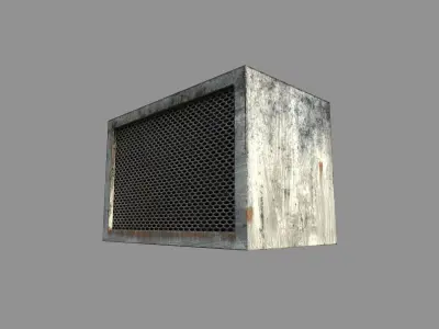 Multi Game Engine AAA Quality PBR Asset - Air Conditioner Low-poly 3D model
