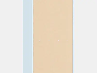 IDANAS High cabinet w gls-drs and 1 drawer Low-poly 3D model