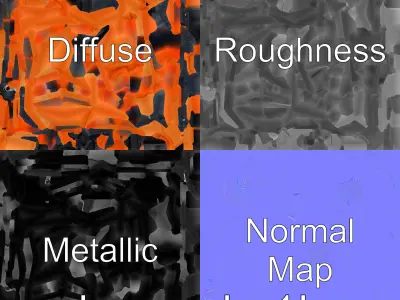 Compression Arm Band with Magnetic Buckle Low-poly 3D model