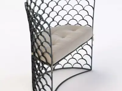 Arteriors Vero Contemporary Chair 3D model