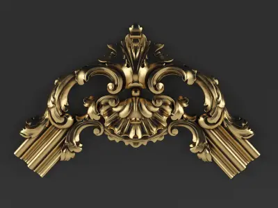Carved corner1 3D model