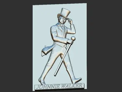 Johnnie Walker Portrait  3D print model