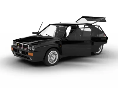 Lancia Delta HF Integrale 16v 1989 HQ  3d model 3D model
