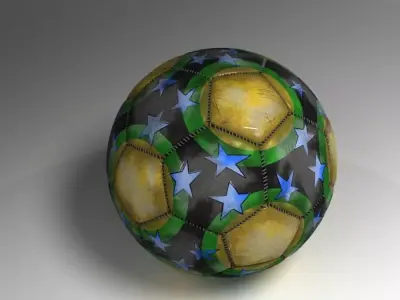 Soccer ball Low-poly 3D model