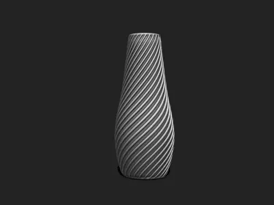 Spiral Vase 03 - Modern Home Decor - Flower Pot DIY - Table Vase 3D print model