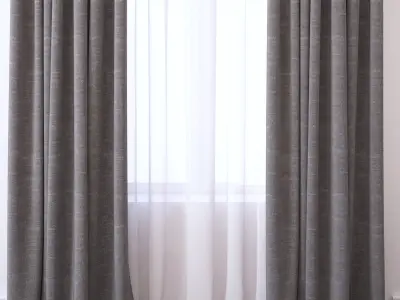Set 96 Curtains 3D model
