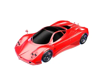Sport Car Game Ready 3D model