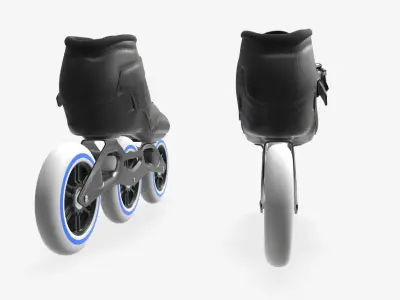 Roller skates racing  3D model