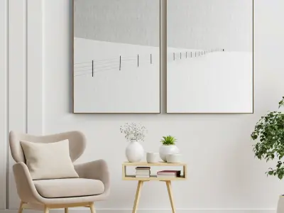 Photo Frame 34 Low-poly 3D model