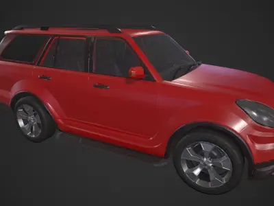Generic SUV Low-poly 3D model