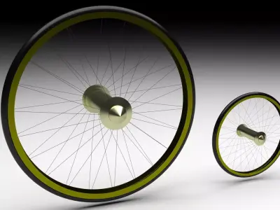 Benz Patent Motorwagen Tires 3D model