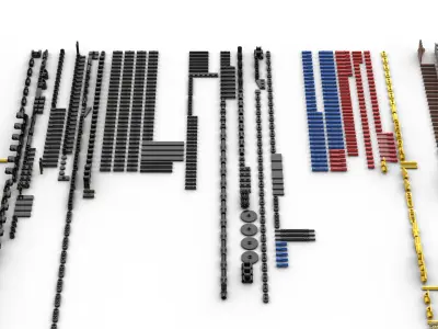 TwindBricks3D - 42151 Bugatti Bolide 3D print model