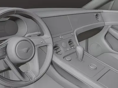 Bentley Continental GT 3D print model