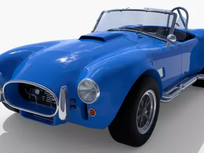 Retro sport car 3D model