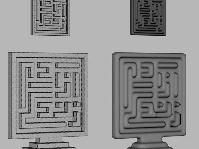 woman life freedom necklace plaque and table decoration 3D print model