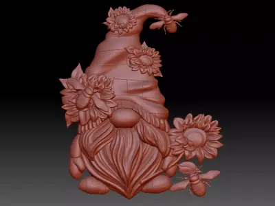 Gnome 3D print model
