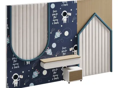 Kids wall panell 15 3D model