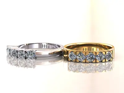 Riviera Eternity Rings  3D print model