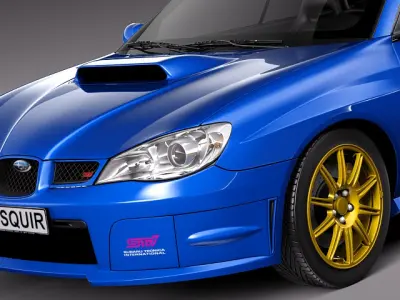 Subaru Impreza STi -2006 3D model