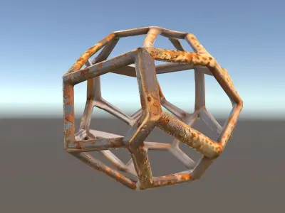 Rustic Geometric Sculpture Model Pack Low-poly 3D model