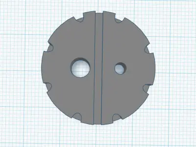 Brush Cap E1493 for RIDGID 44545 Threading Machine 3D print model
