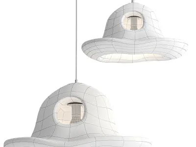 Office pendant light Low-poly 3D model