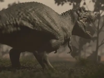 Trex Zbrush 3D model Low-poly 3D model