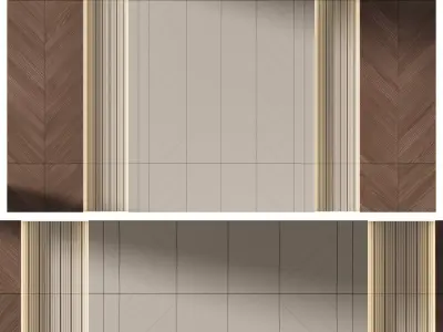 Decorative V70 Wall Panels 3D model