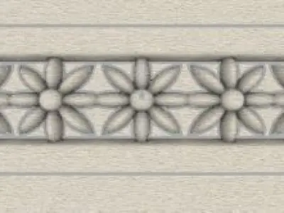 Patterned Ring 3D model Texture 3D print model 2