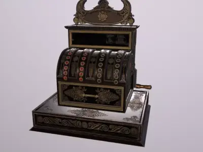 CashRegister Low-poly 3D model