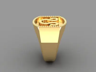 Leo Ring Version 2 For Print STL 3D print model