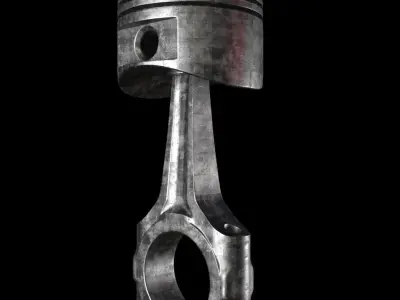 Engine piston 3D model