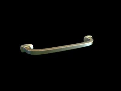 Handle 4 pull - brass 3D model
