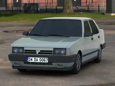 Tofas Dogan SLX Angel Low-poly 3D model