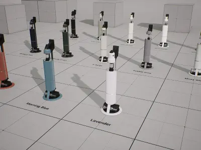 SAMSUNG Vacuum Cleaner - BESPOKE Z Low-poly 3D model