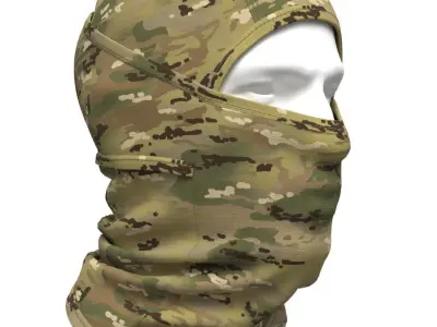 Tactical Balaclava - Marvelous Designer 3D model