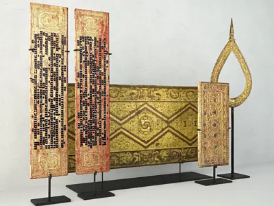 Antique Burmese Decoration 3D model