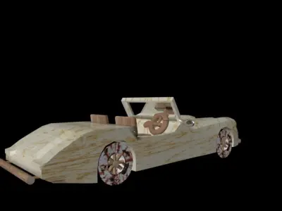 car model vintage 3D model