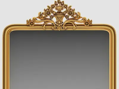classic carved frame 01 3D model