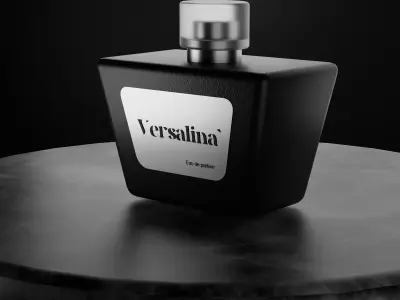 Perfume Bottle 3D Model with Realistic Textures 3D model