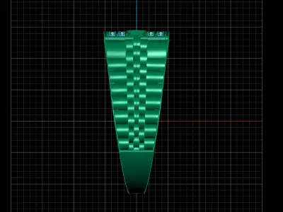 Print Ready STL 3DM  Gents Rings Diamond Men Ring  3D print model 43