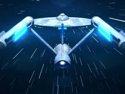 Star Trek The Original Series USS Enterprise Free 3D model