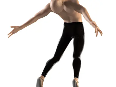 Balerina Man Mannequin 3D model