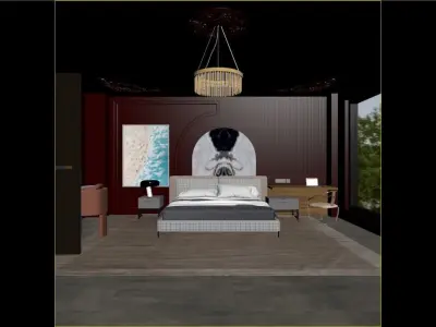 Interior - Bedroom - 040823 3D model
