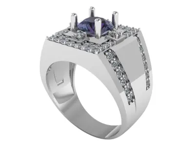 LUXURY ZARCON RING 3D PRINTABLE MODEL 3D print model