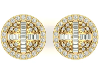 Earring 3D print model 15